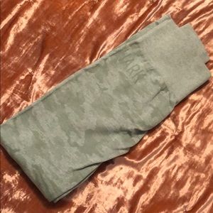 Gymshark green camo workout leggings